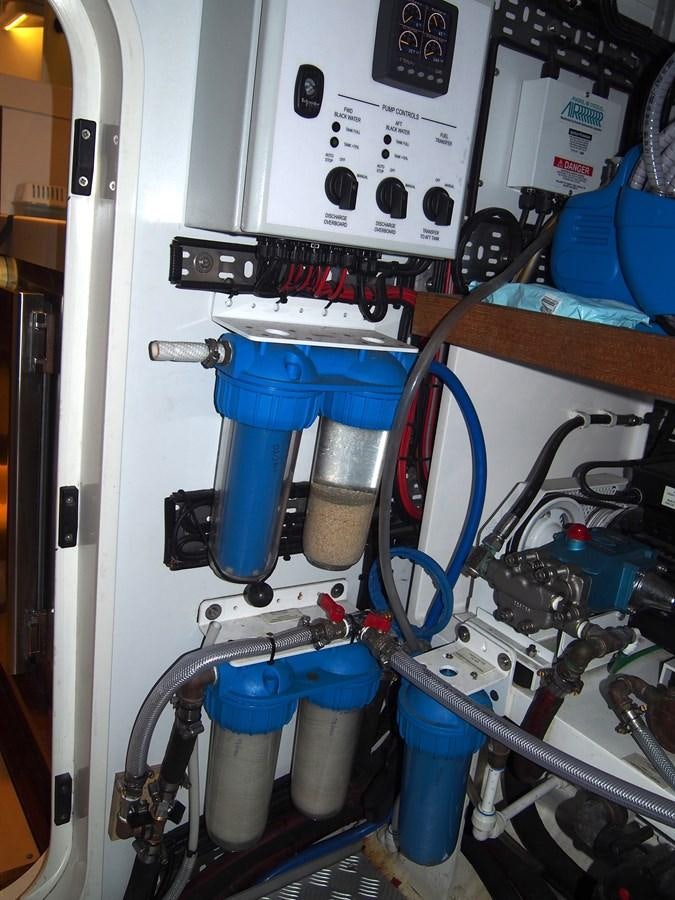 a machine with wires aboard GUARDIAN ANGEL Yacht for Sale