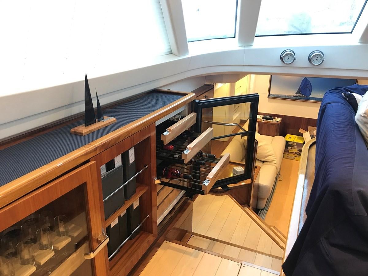 a room with a desk and a computer aboard GUARDIAN ANGEL Yacht for Sale