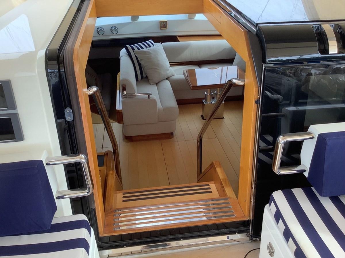 a train with a wood frame aboard GUARDIAN ANGEL Yacht for Sale