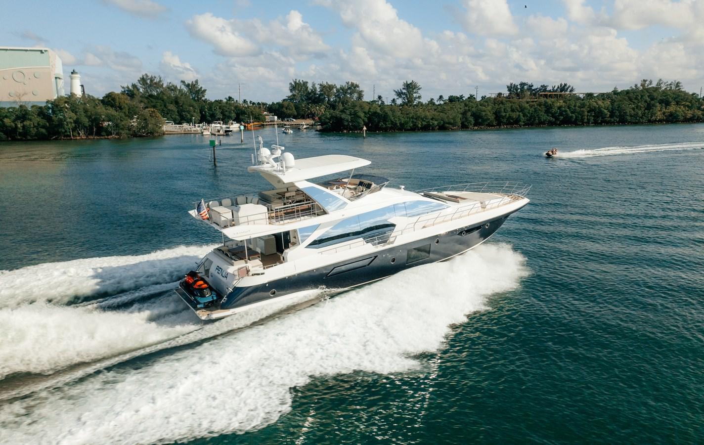 a boat on the water aboard VENTURE Yacht for Sale