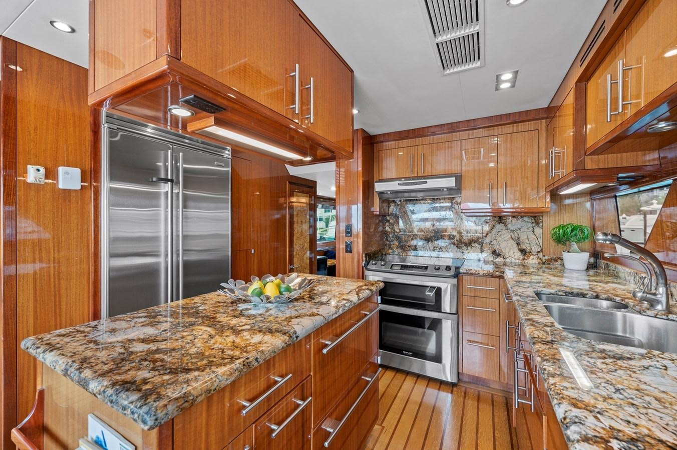 a kitchen with granite counter tops aboard ENDLESS SUMMER Yacht for Sale