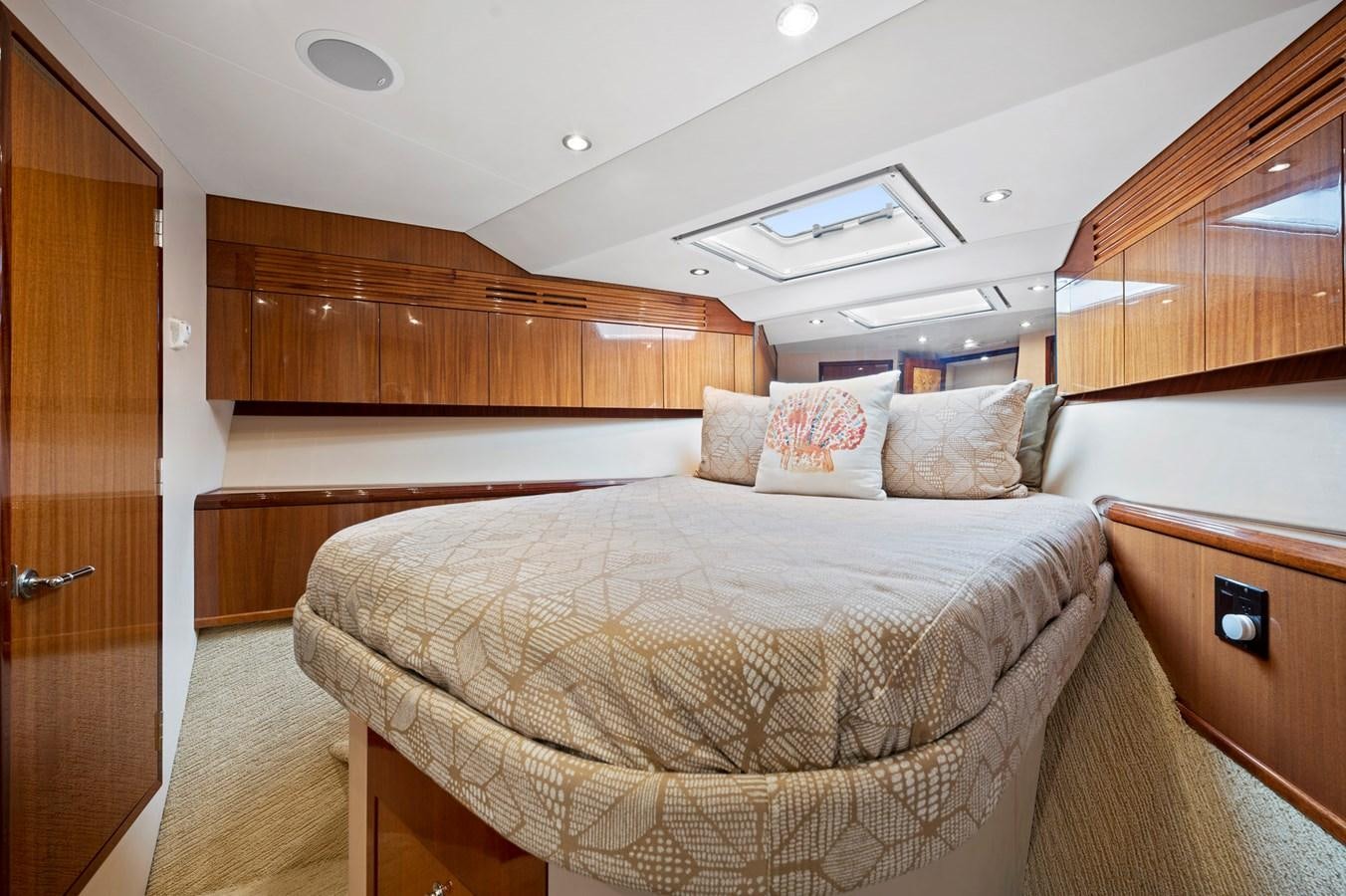 a bed in a room aboard ENDLESS SUMMER Yacht for Sale