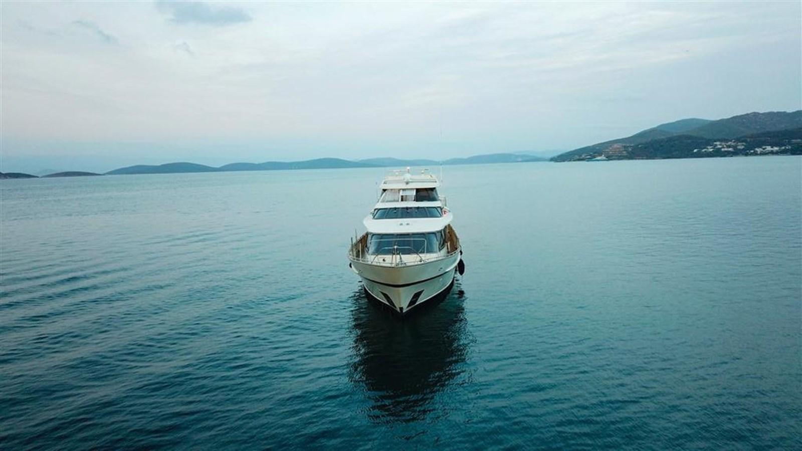 a boat in the water aboard AGARTHA Yacht for Sale