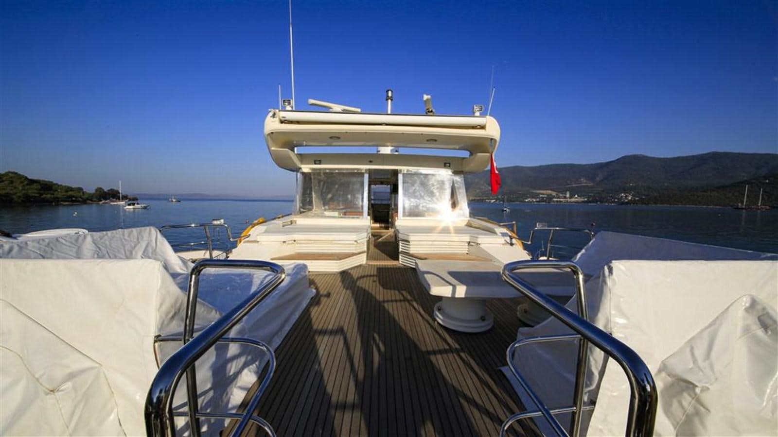 a boat on a body of water aboard AGARTHA Yacht for Sale