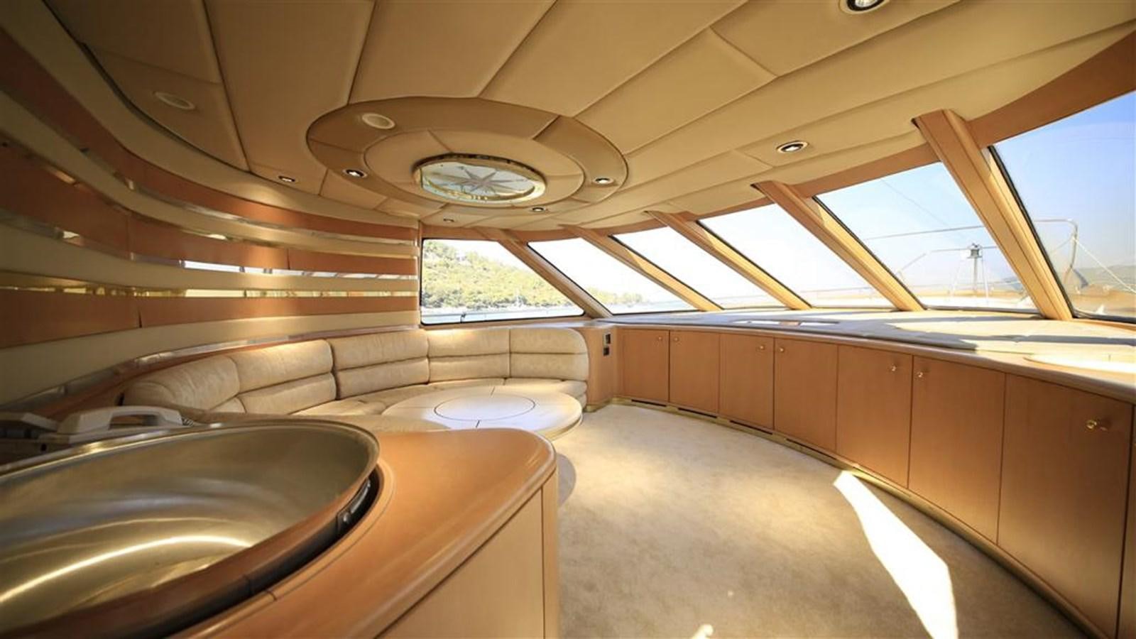 inside of a car aboard AGARTHA Yacht for Sale