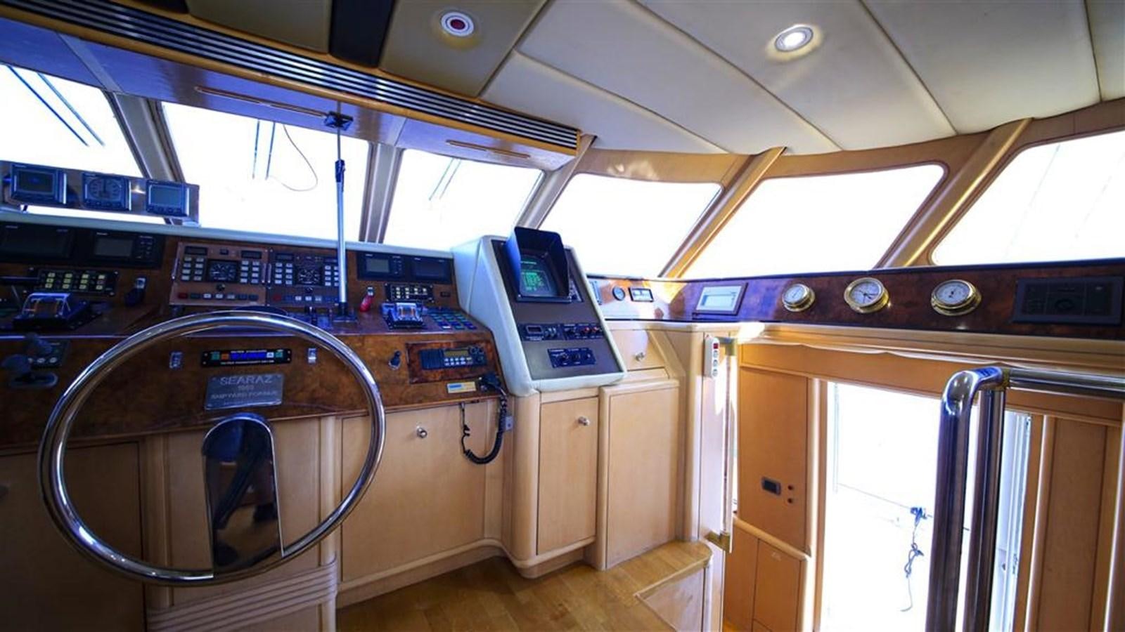 inside of a vehicle aboard AGARTHA Yacht for Sale