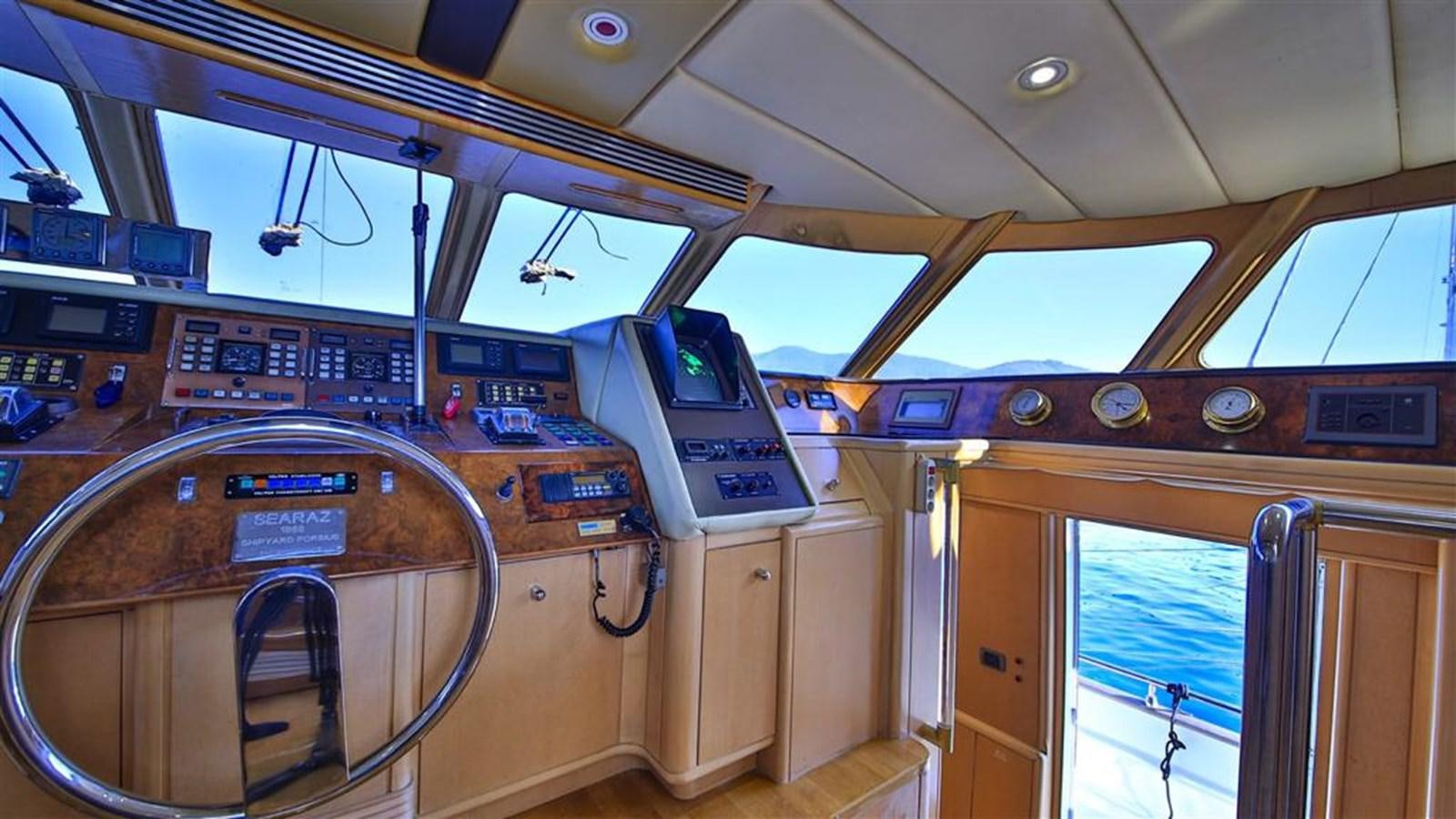 inside of a vehicle aboard AGARTHA Yacht for Sale
