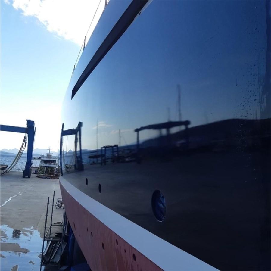 a large machine on a snowy road aboard SYNERGY Yacht for Sale