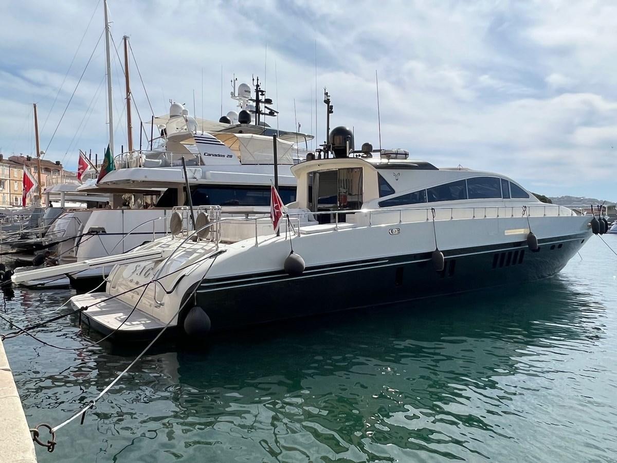 a boat in the water aboard SAGA ONE Yacht for Sale
