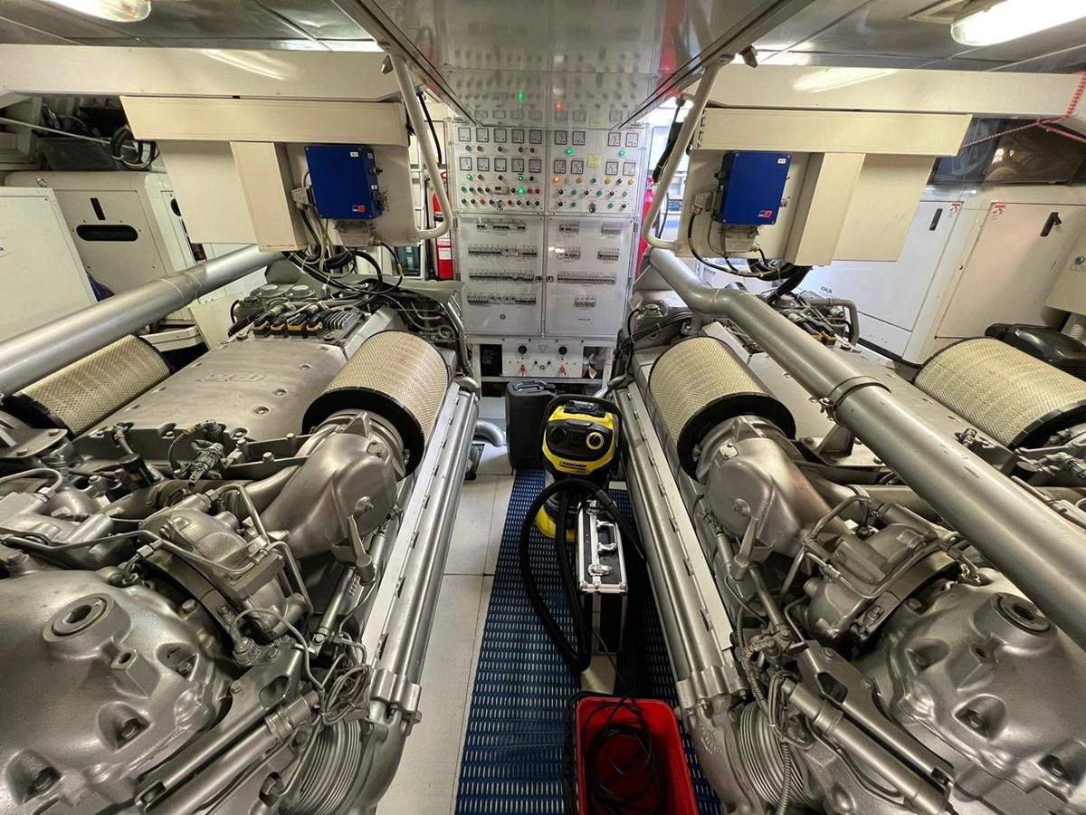 a machine with wires aboard SAGA ONE Yacht for Sale