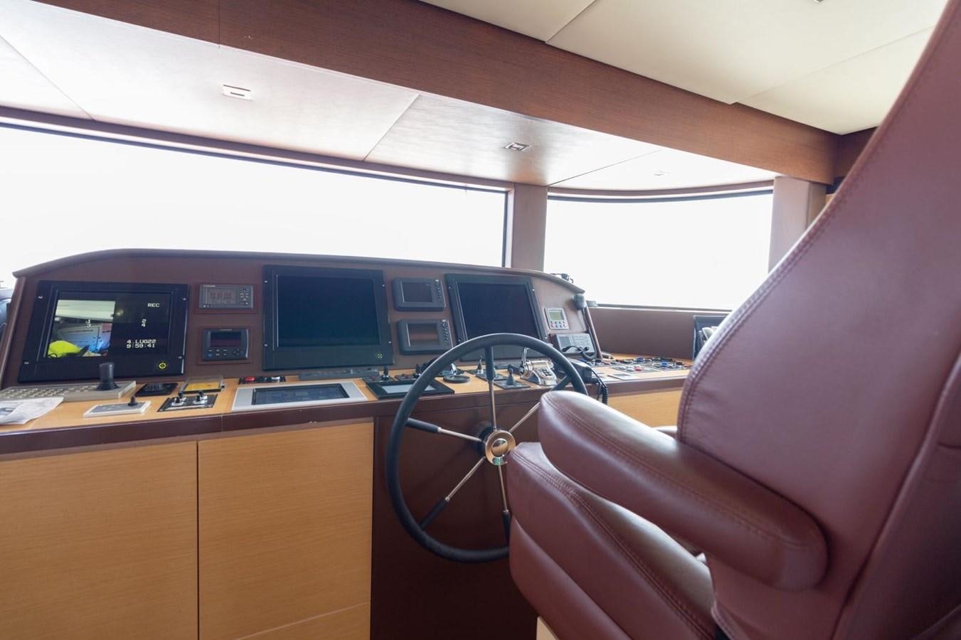 inside of a car aboard MR GU Yacht for Sale