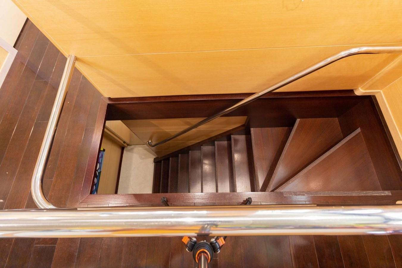 a metal frame on a wall aboard MR GU Yacht for Sale
