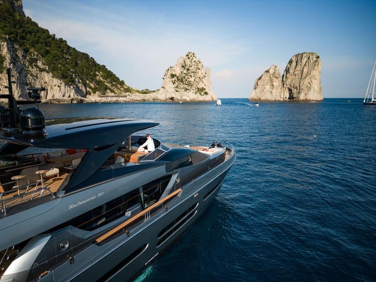 a boat on the water aboard POSILLIPO TECHNEMA 90 Yacht for Sale