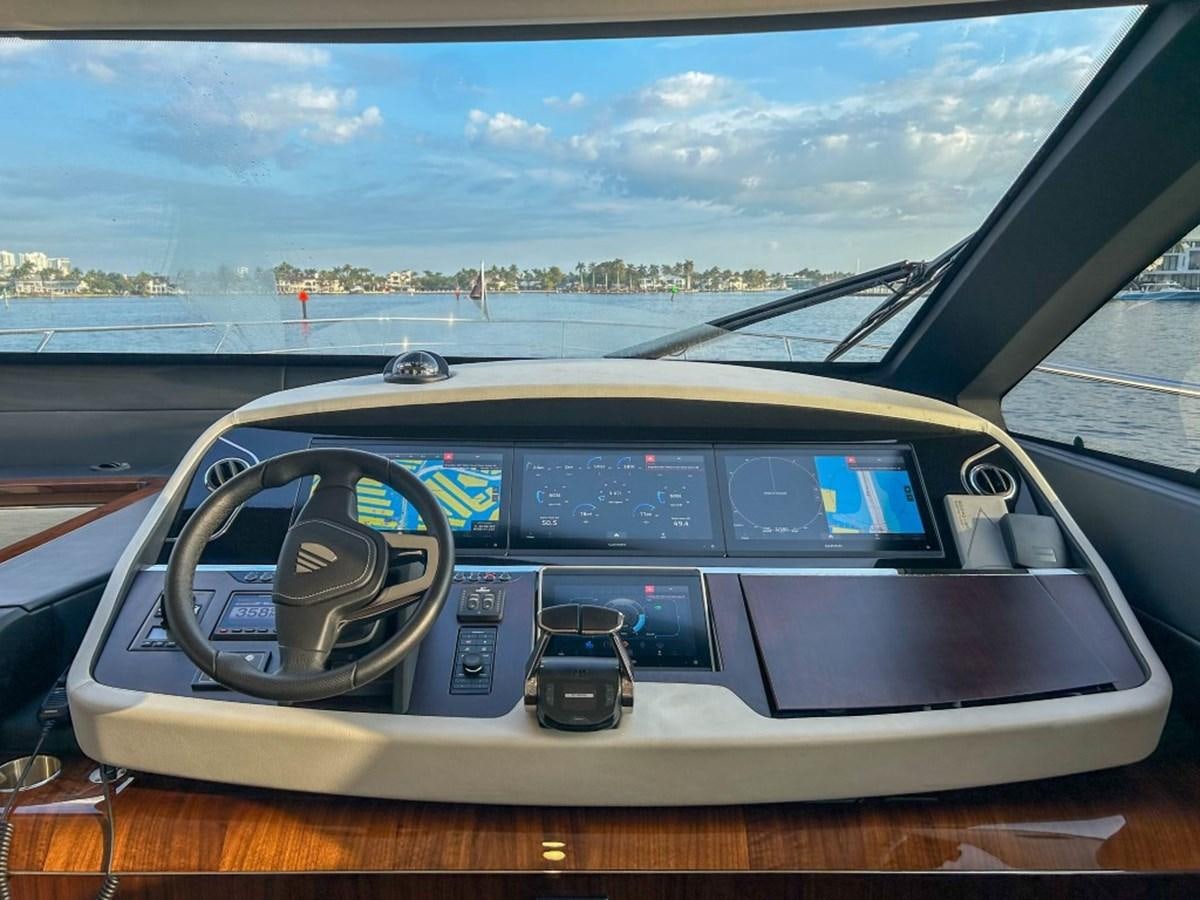 the inside of a car aboard 2024 NEW SQUADRON 68 FAIRLINE Yacht for Sale