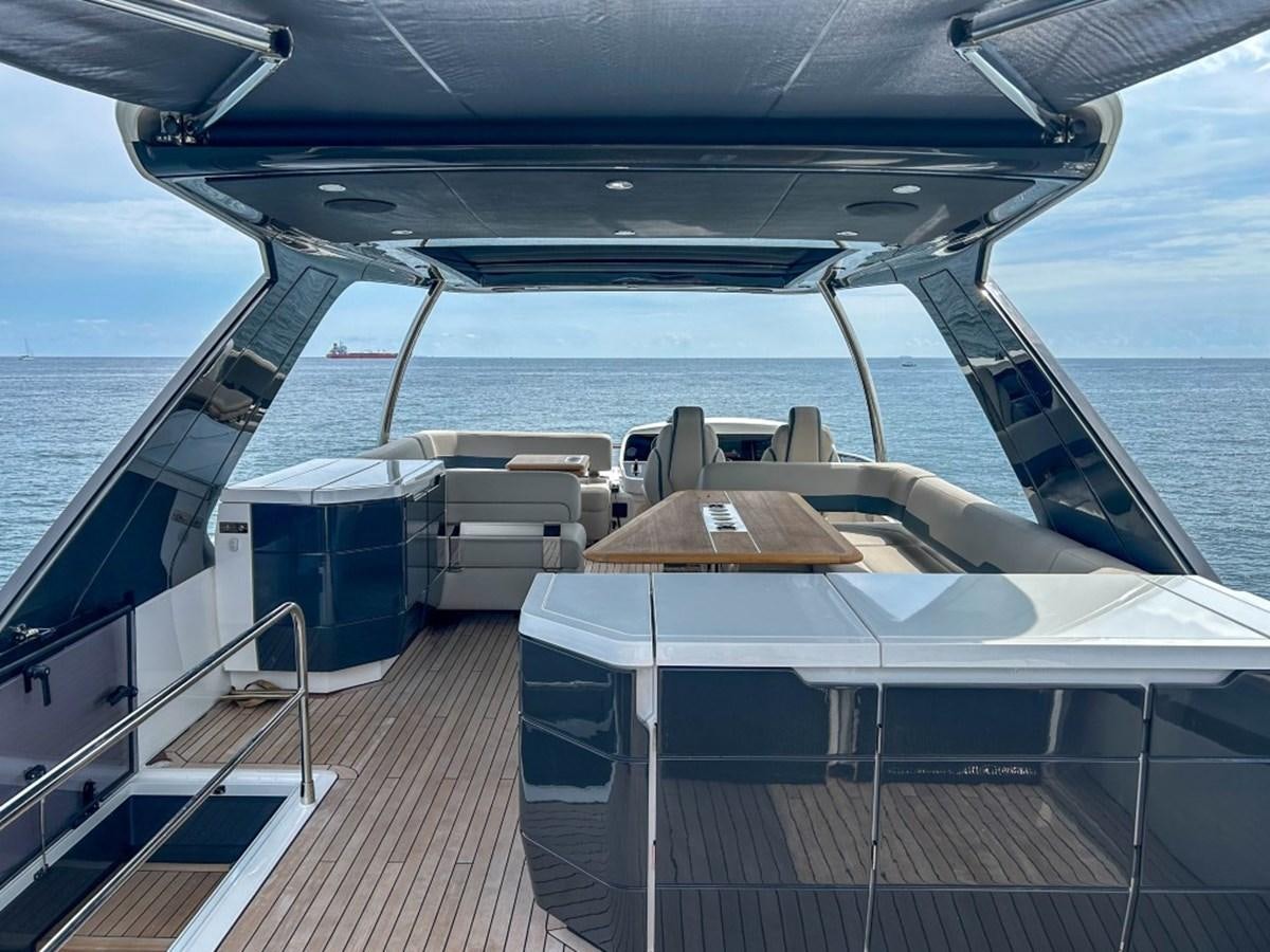 a boat on the water aboard 2024 NEW SQUADRON 68 FAIRLINE Yacht for Sale
