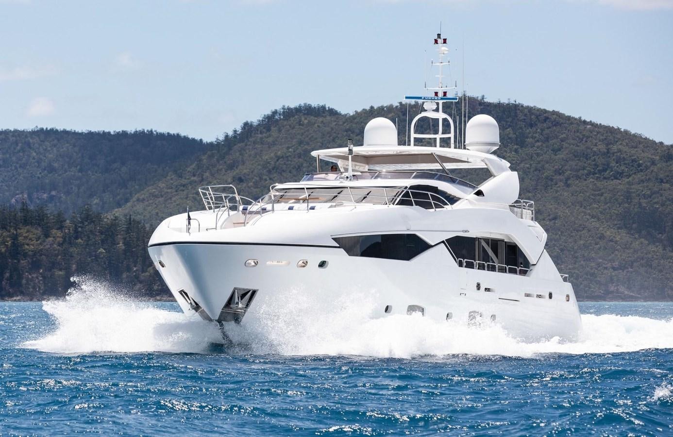 a large white boat aboard GEORGE P Yacht for Sale