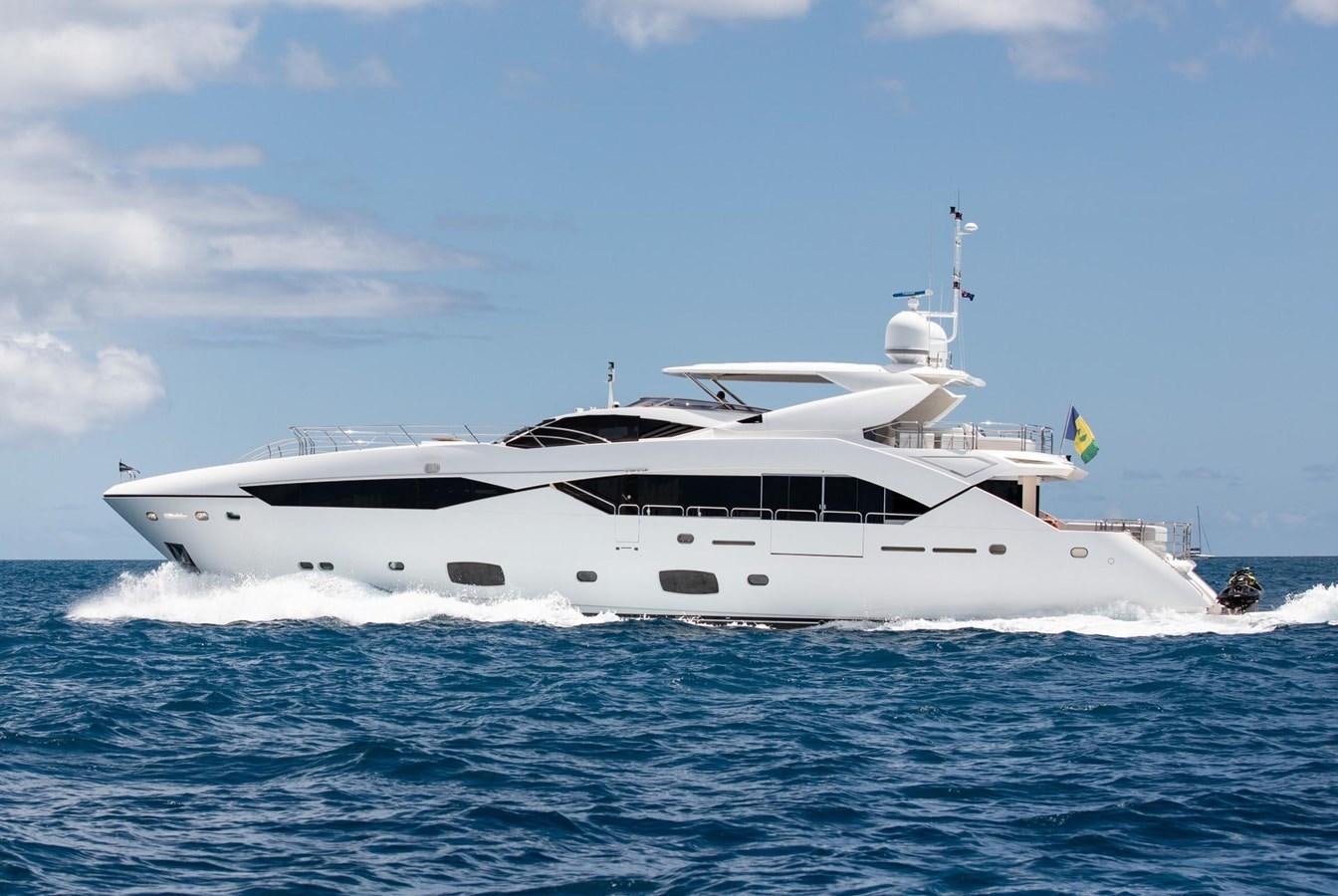a white yacht on the water aboard GEORGE P Yacht for Sale
