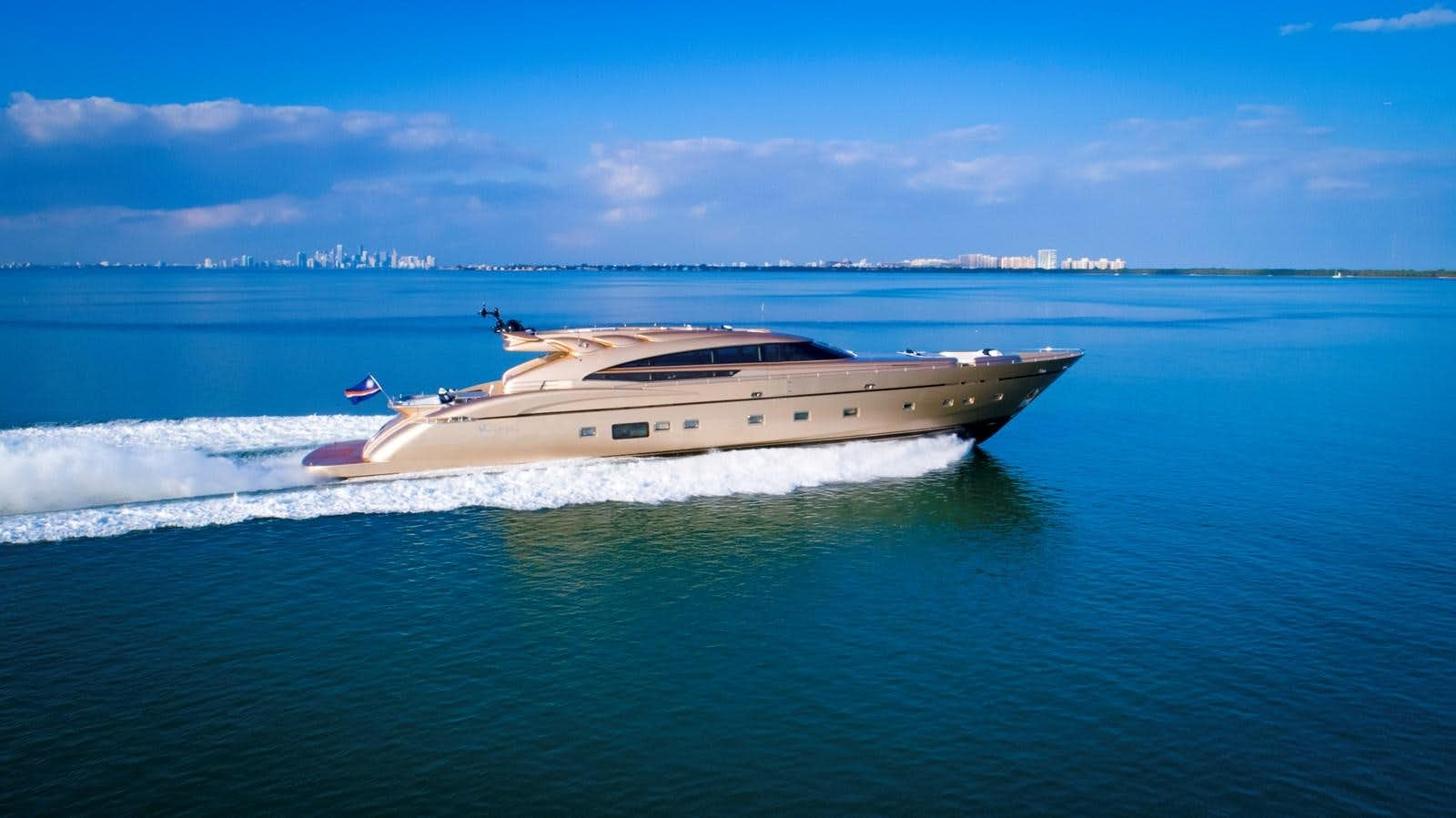 a boat on the water aboard FIVE WAVES Yacht for Sale