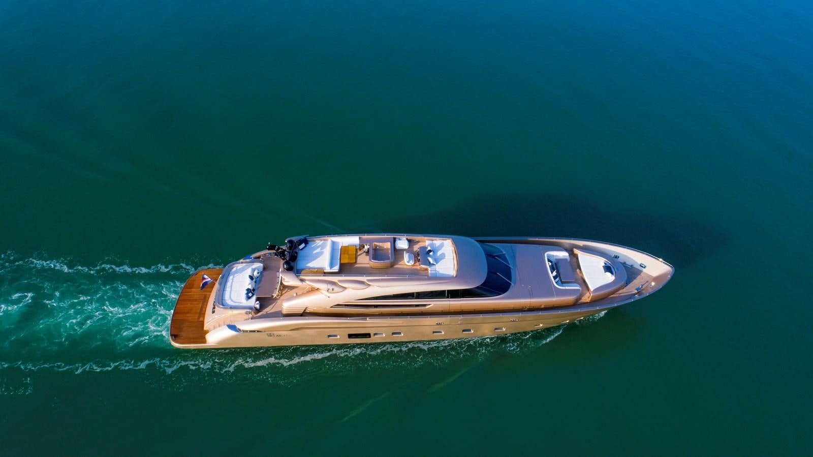 a boat in the water aboard FIVE WAVES Yacht for Sale