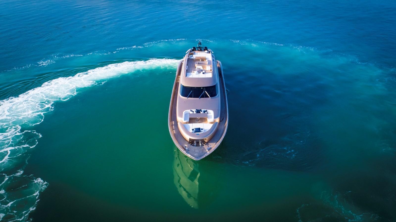 a boat in the water aboard FIVE WAVES Yacht for Sale