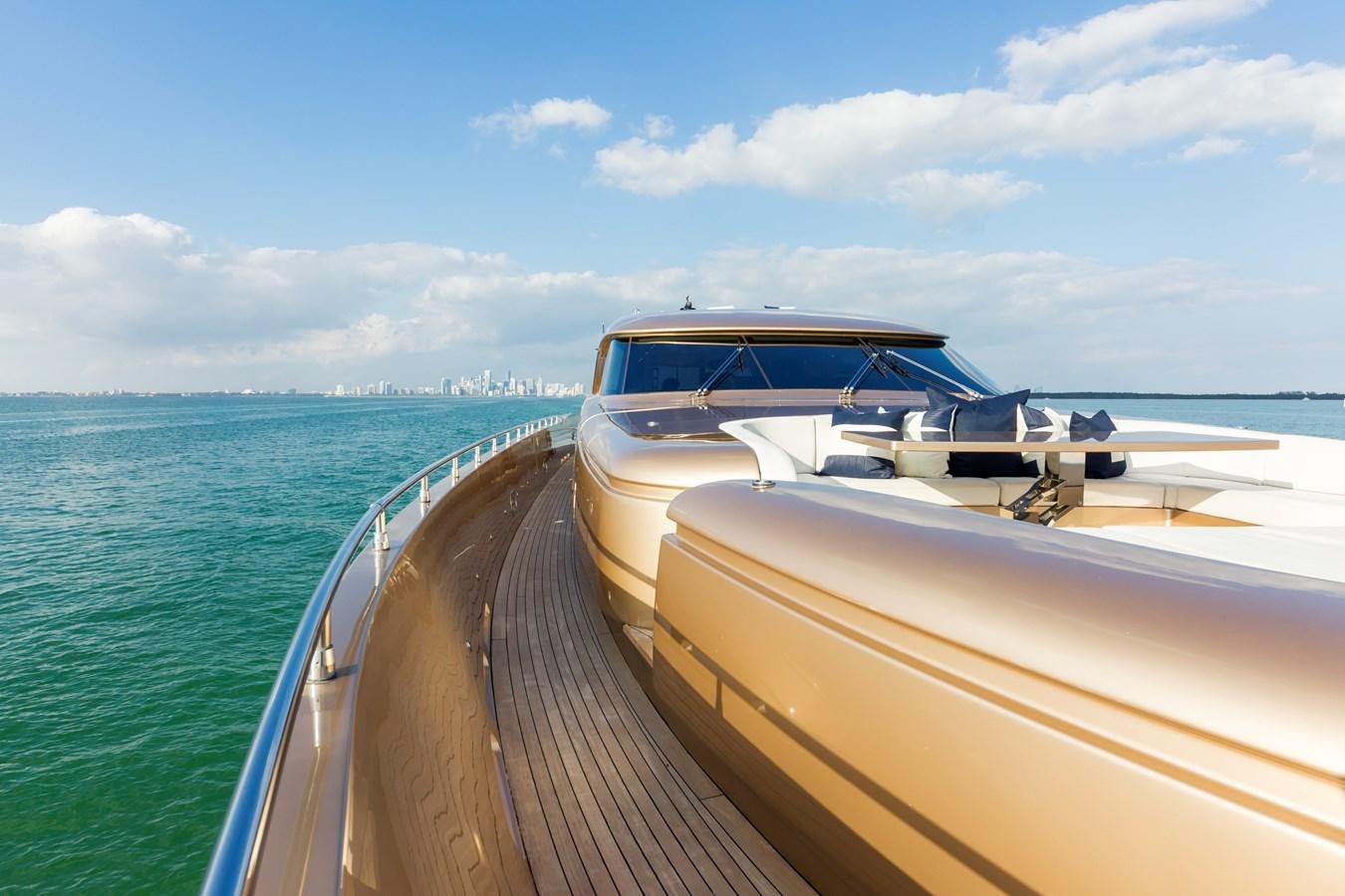 a boat on the water aboard FIVE WAVES Yacht for Sale