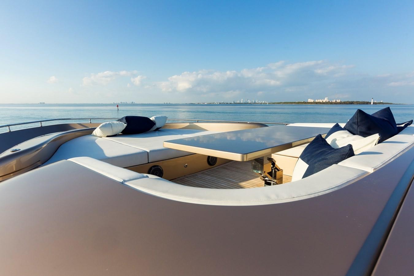 a plane on the ground aboard FIVE WAVES Yacht for Sale