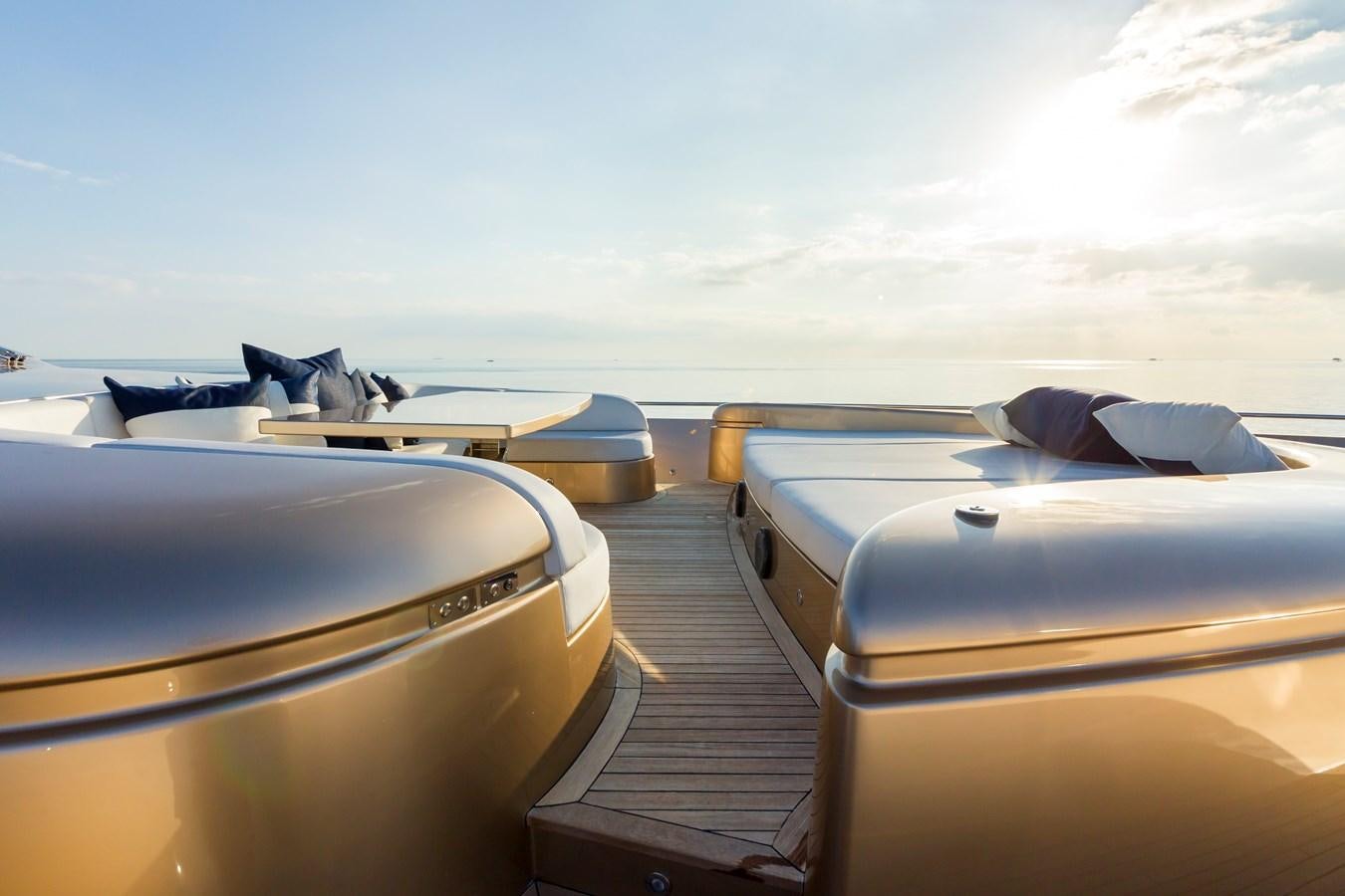 a boat on a boat aboard FIVE WAVES Yacht for Sale