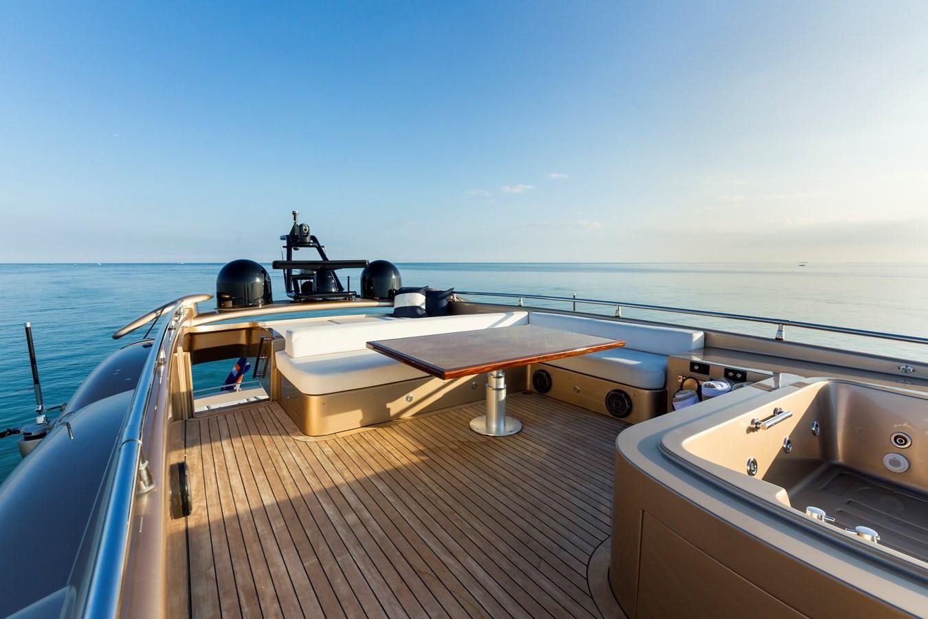 a boat on the water aboard FIVE WAVES Yacht for Sale