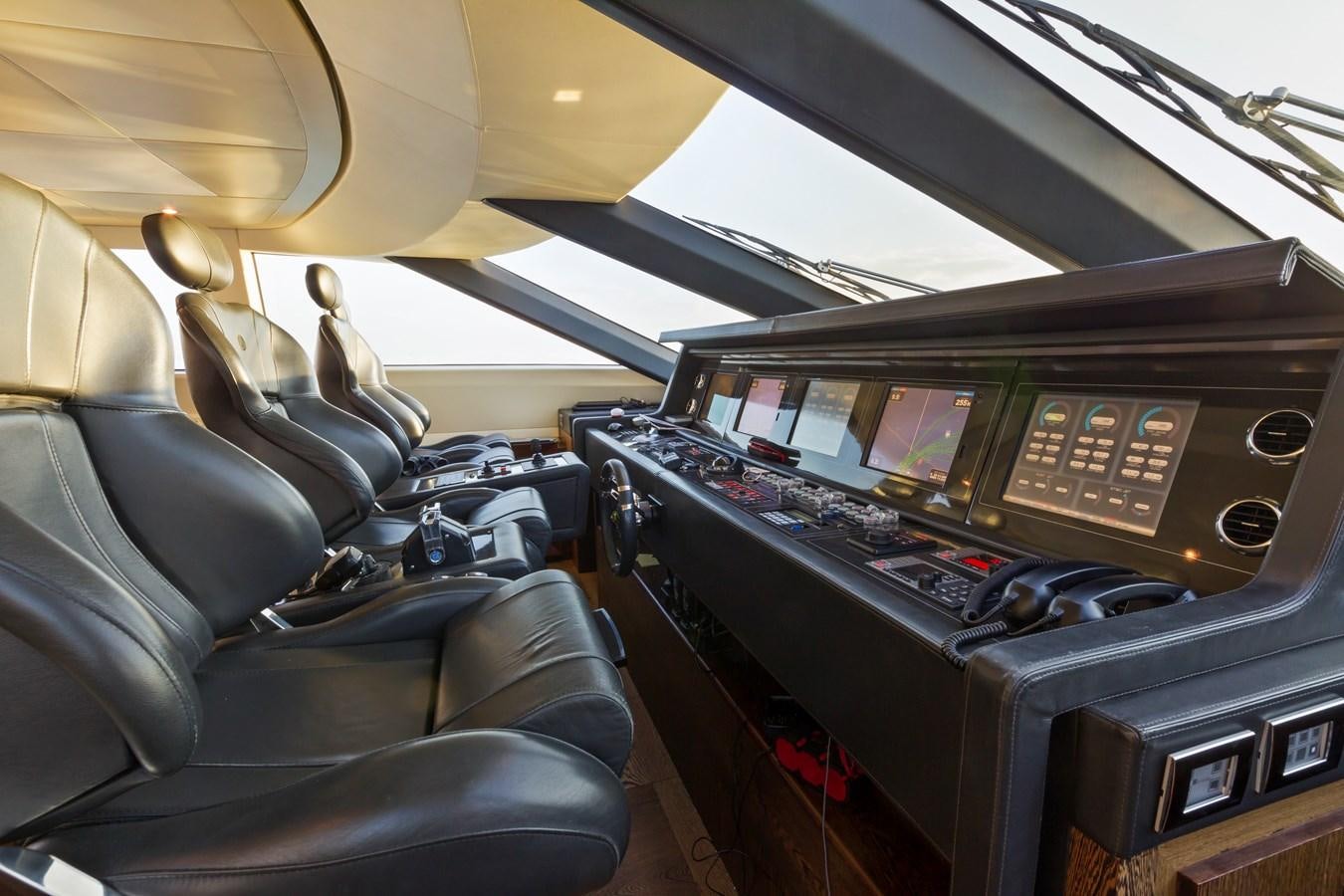 inside of a car aboard FIVE WAVES Yacht for Sale