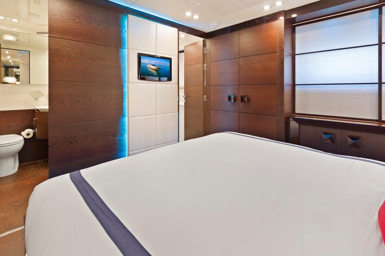 a large bathroom with a large bathtub aboard FIVE WAVES Yacht for Sale
