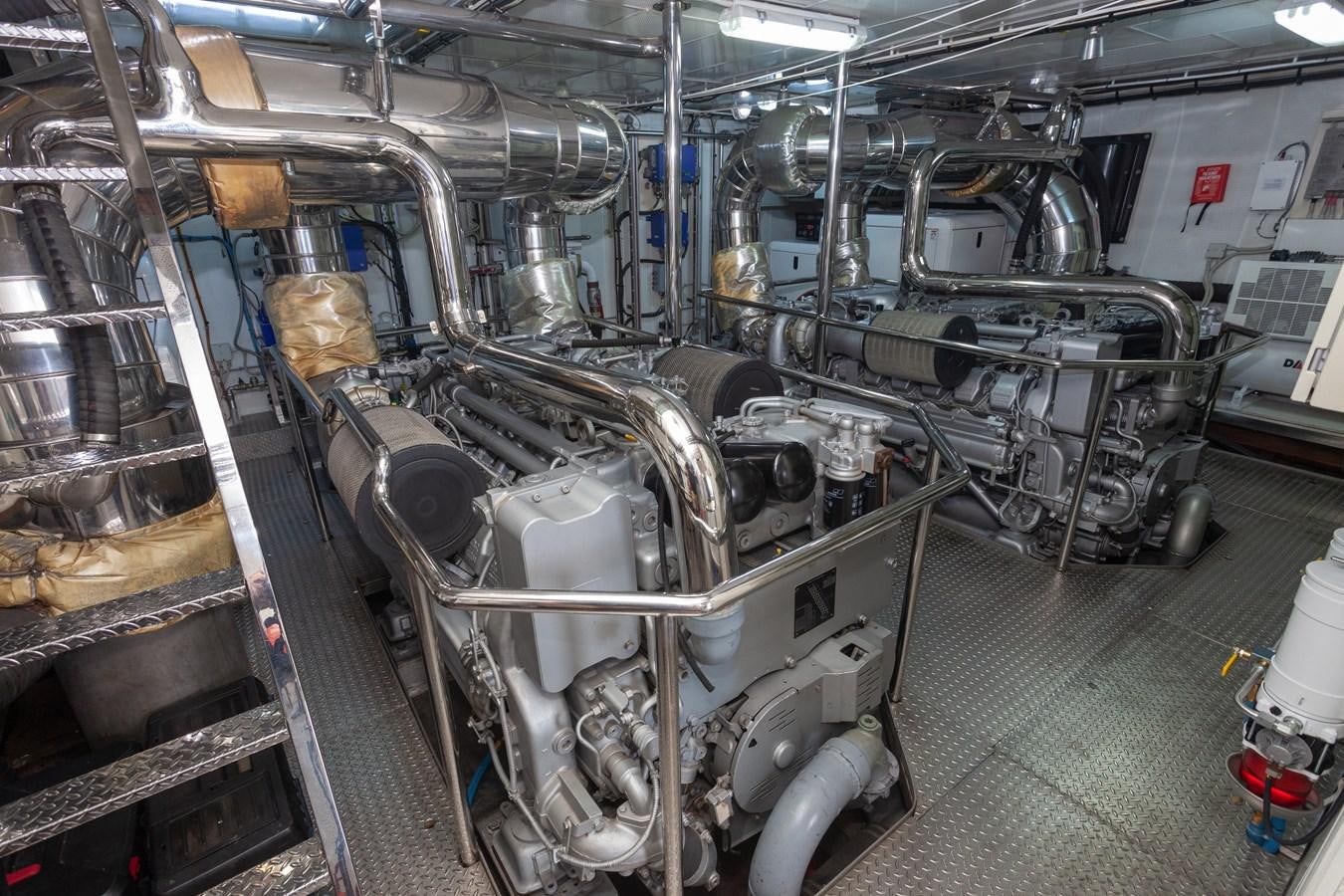 a machine with a large amount of equipment in it aboard SUNRISE Yacht for Sale