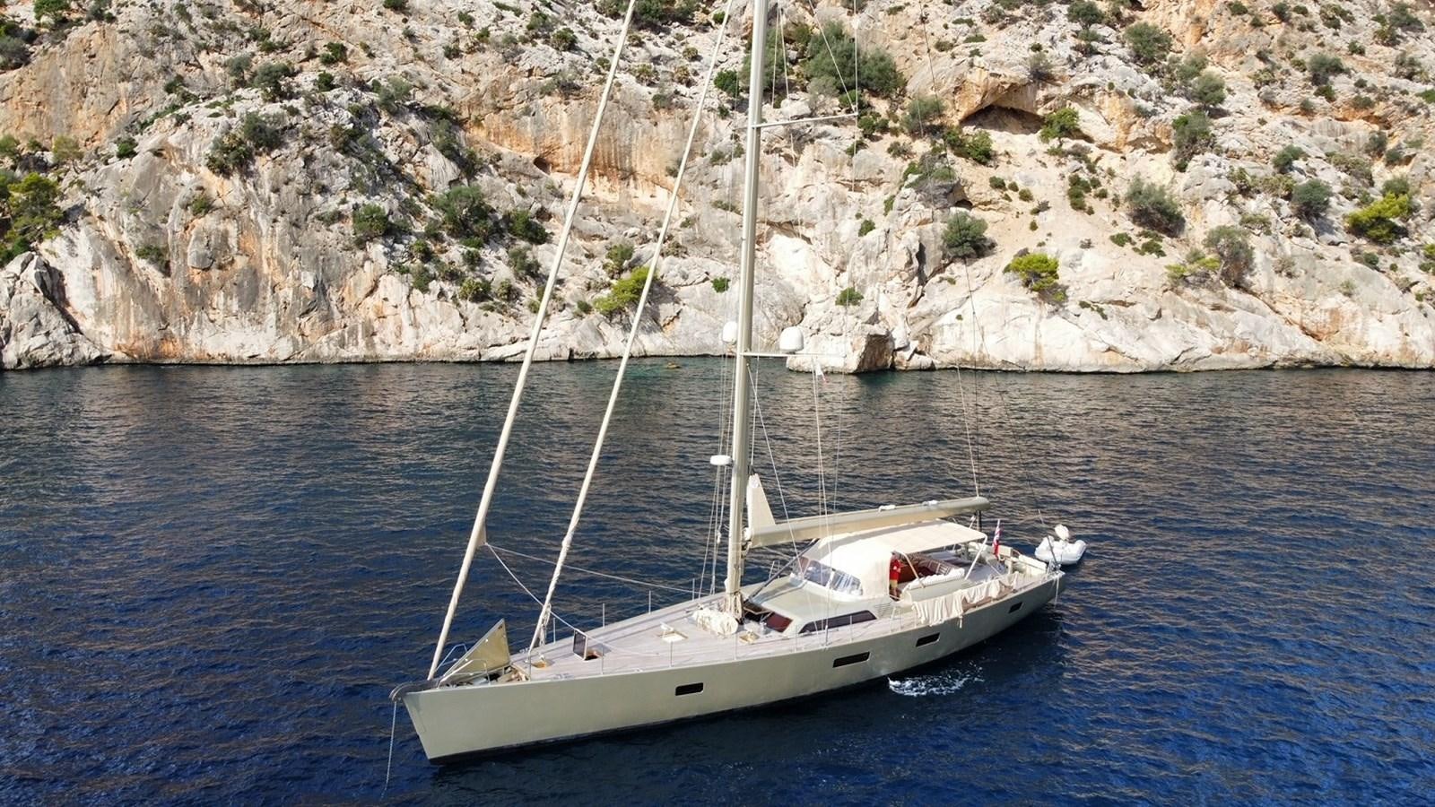 a boat sailing on the water aboard FANTASEA Yacht for Sale