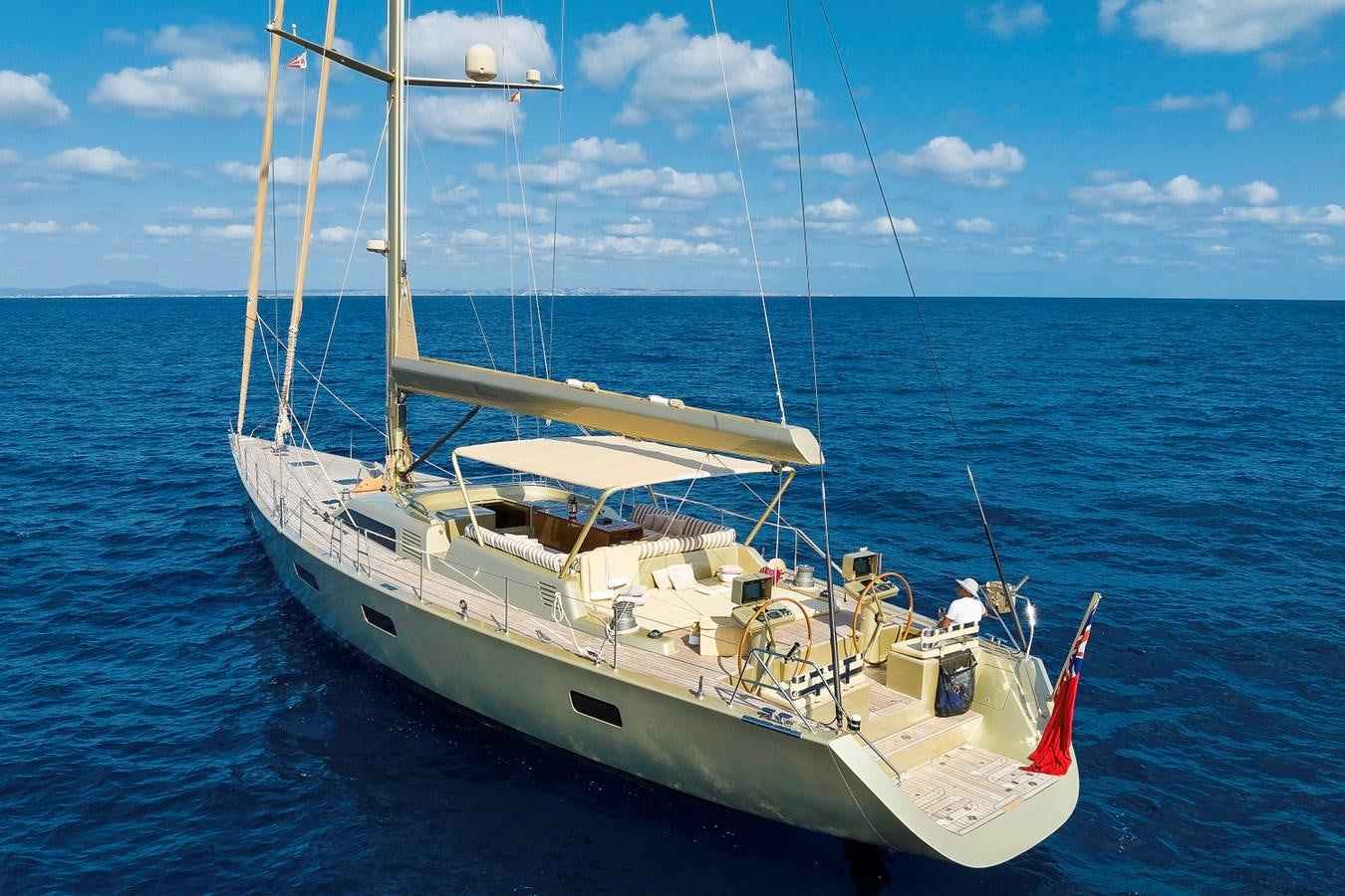 a white boat in the water aboard FANTASEA Yacht for Sale