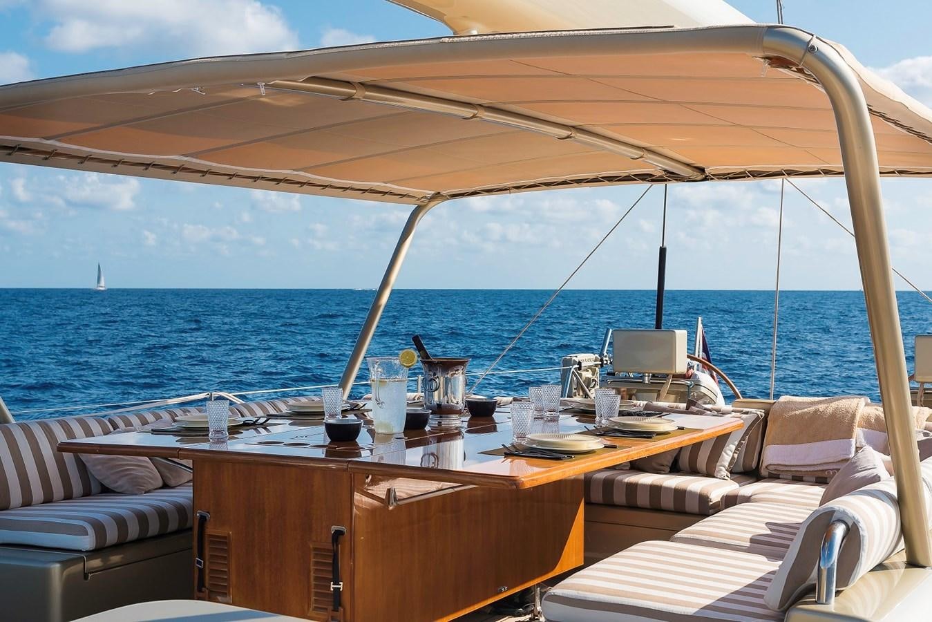 a boat on the water aboard FANTASEA Yacht for Sale