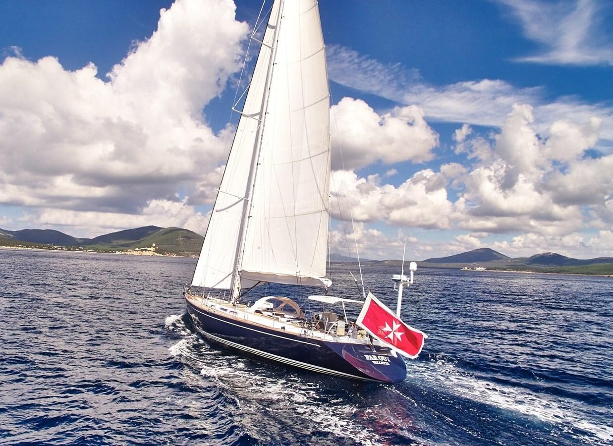 a sailboat on the water aboard FAR OUT Yacht for Sale