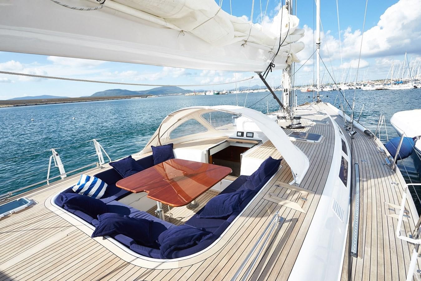 a boat on the water aboard FAR OUT Yacht for Sale