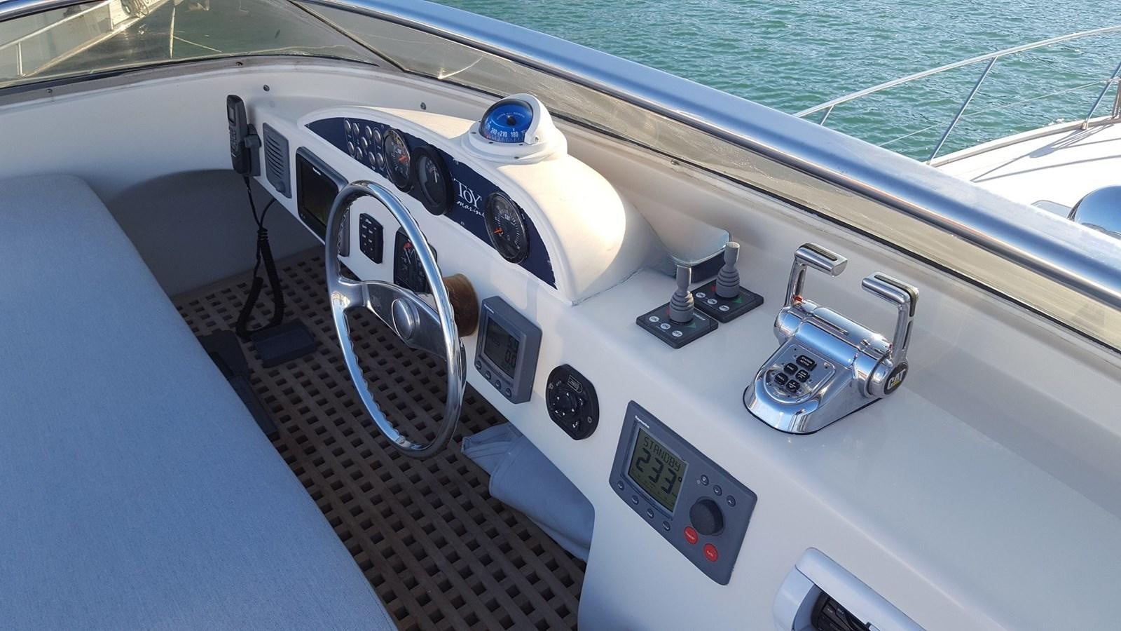 a white robotic handrail on a boat aboard NOI TOY Yacht for Sale