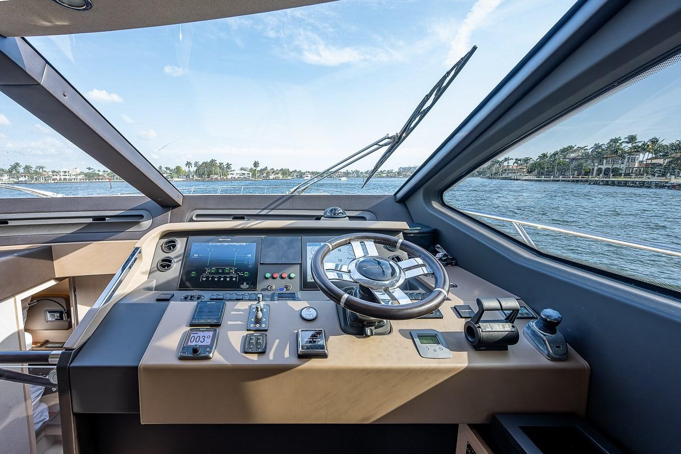 inside of a car aboard FITZ SEA Yacht for Sale