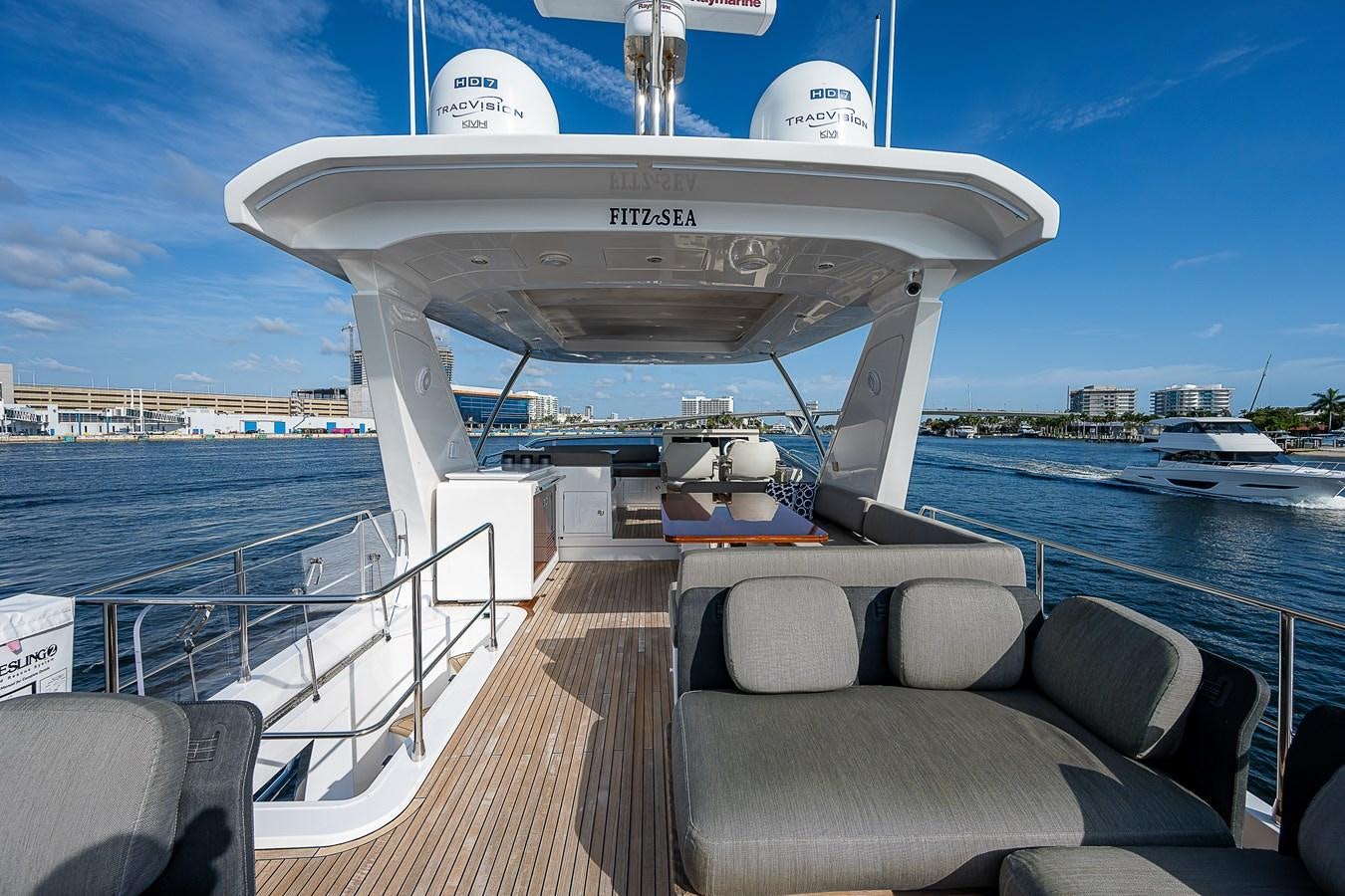 a boat on a body of water aboard FITZ SEA Yacht for Sale