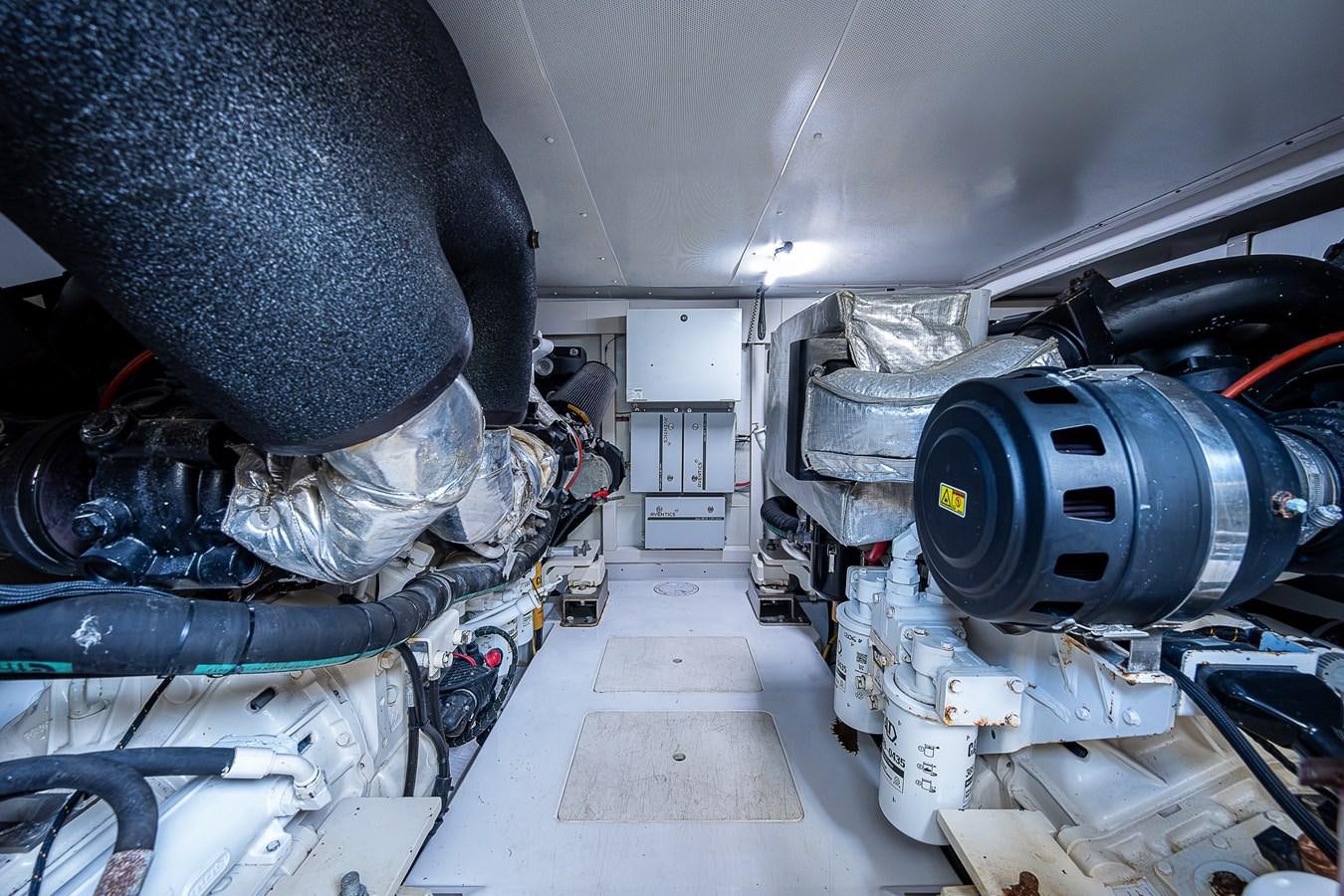 a person working in a car aboard FITZ SEA Yacht for Sale