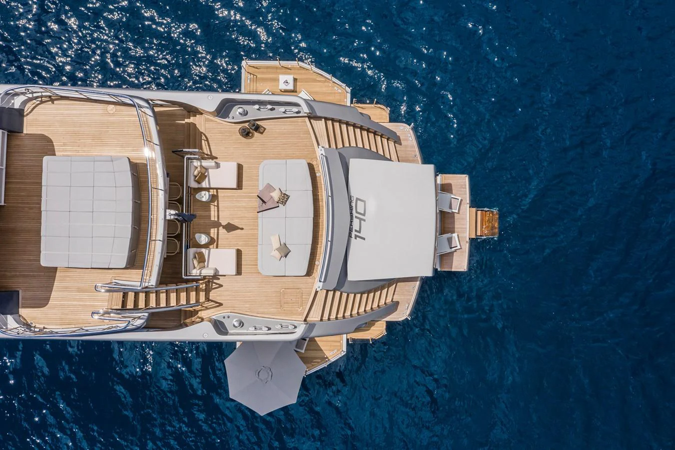 a space ship in space aboard CHORUSLINE Yacht for Sale
