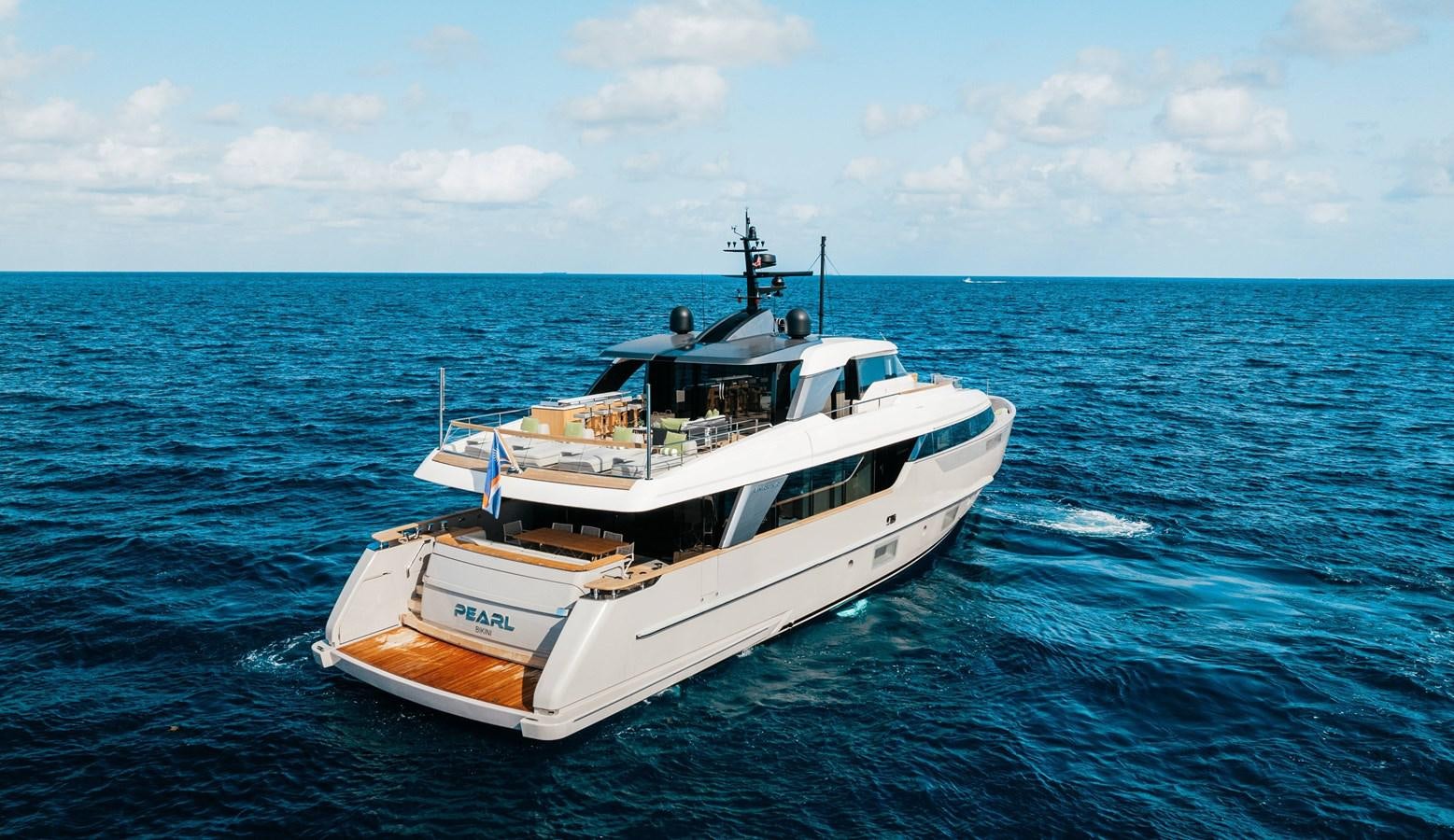 a boat in the water aboard PEARL Yacht for Sale