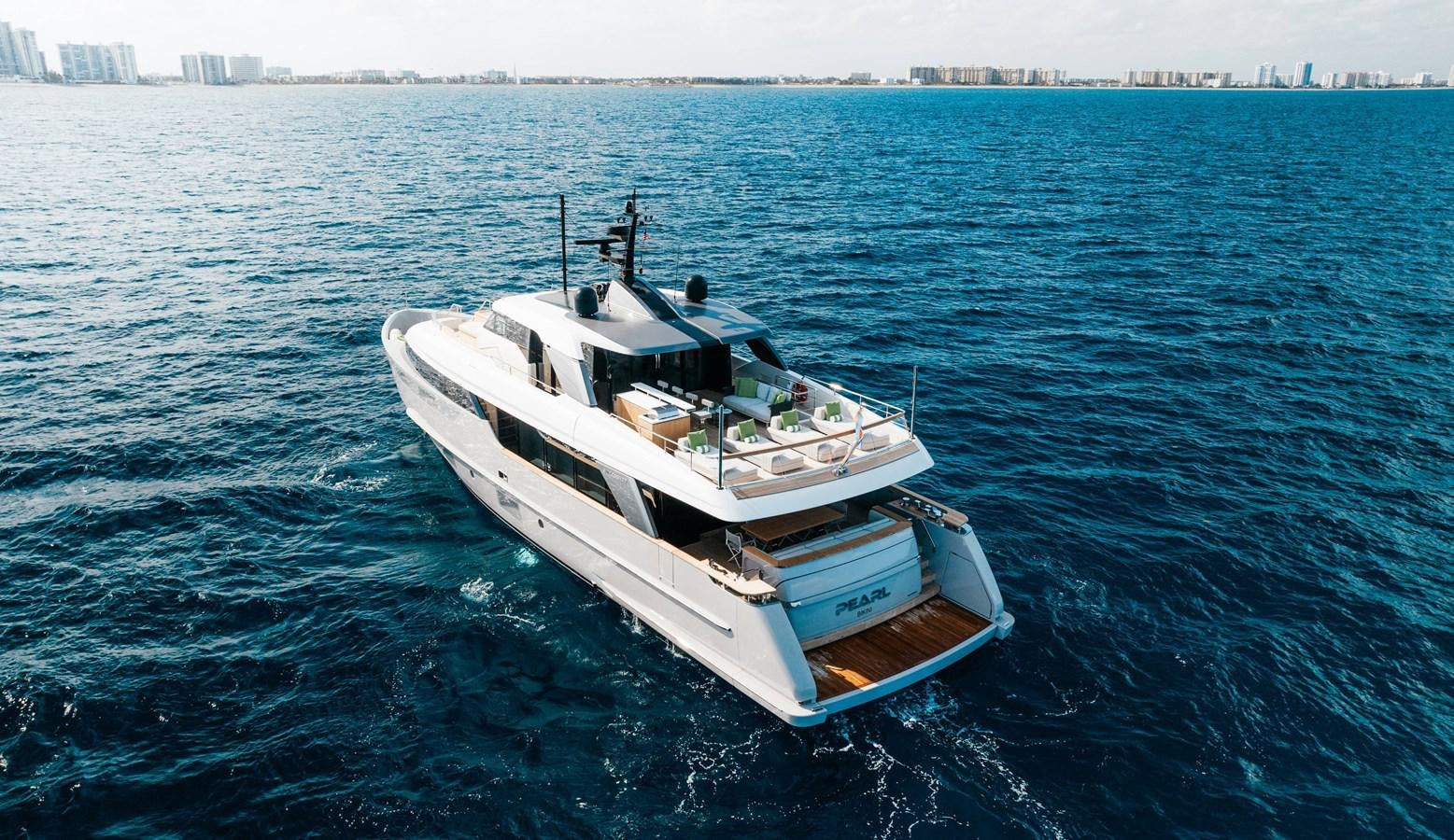 a boat in the water aboard PEARL Yacht for Sale