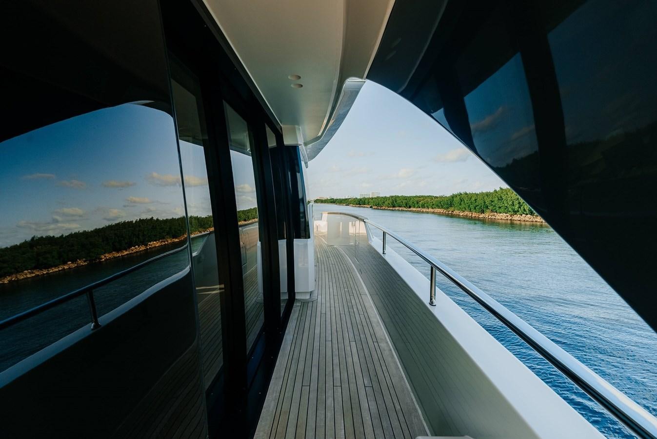 a boat on the water aboard PEARL Yacht for Sale