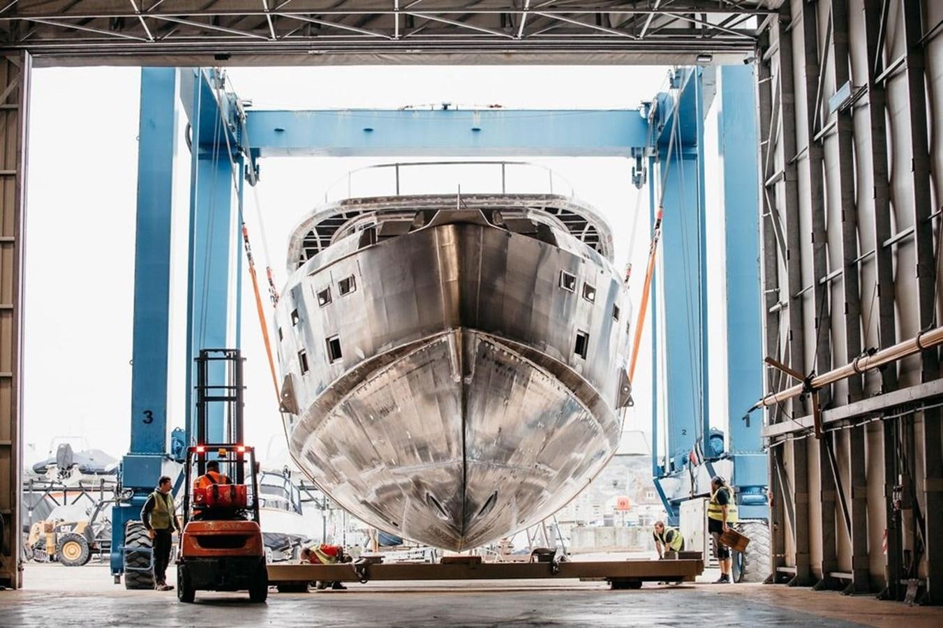 a large machine in a factory aboard 2024 ARKSEN 85 - SEATTLE Yacht for Sale