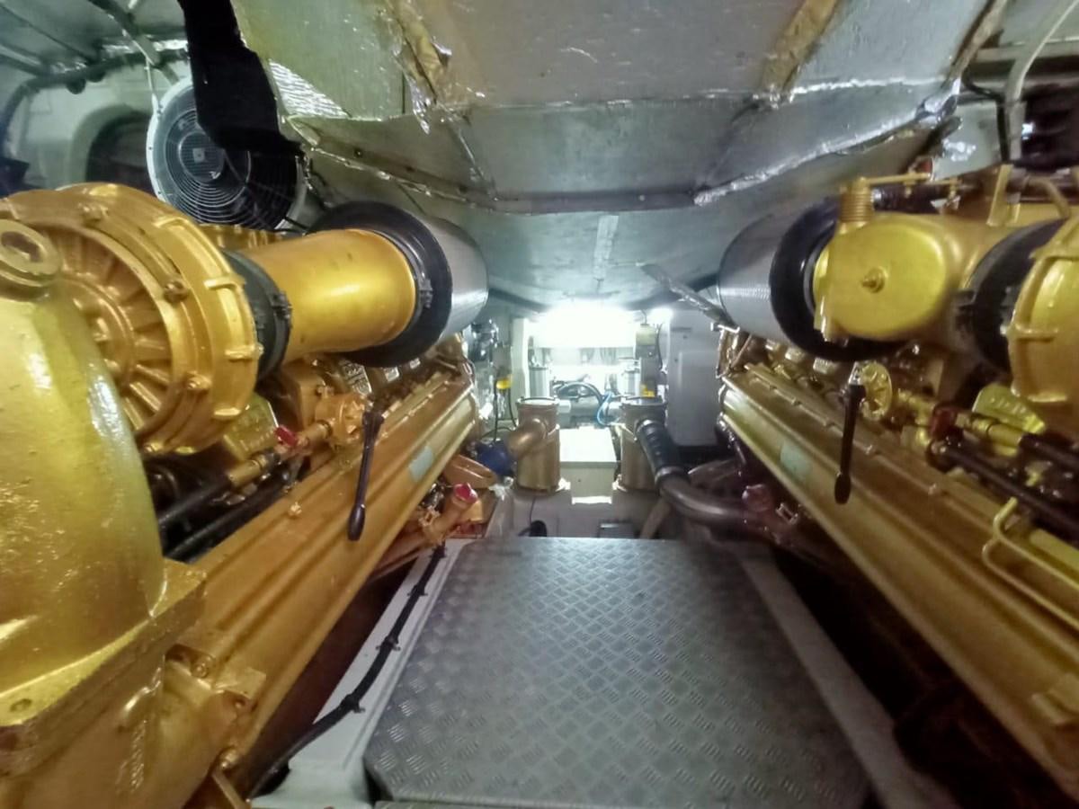 a large machine in a factory aboard ARTENGO Yacht for Sale