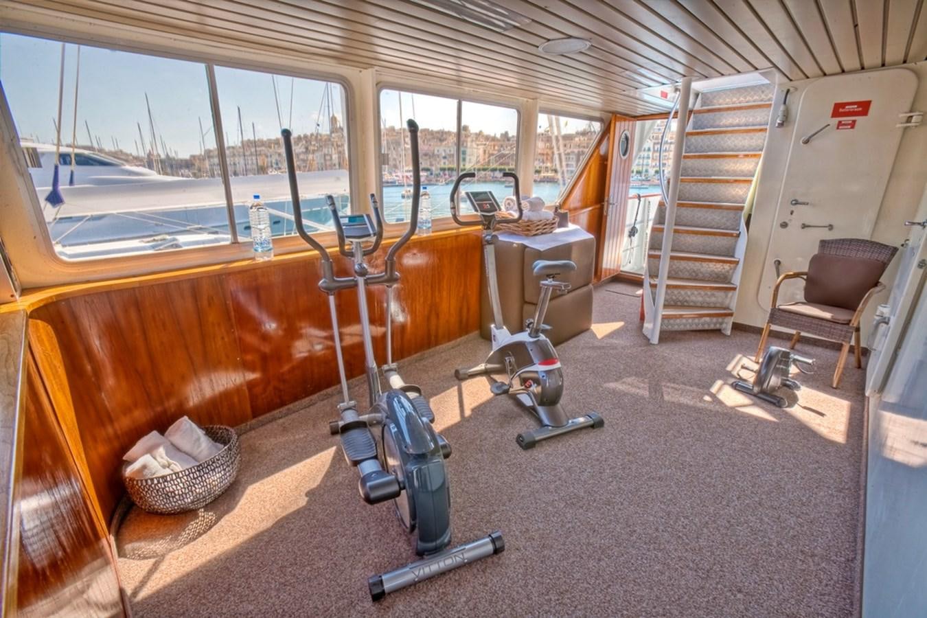 a room with a large window and a large window aboard SANSSOUCI STAR Yacht for Sale