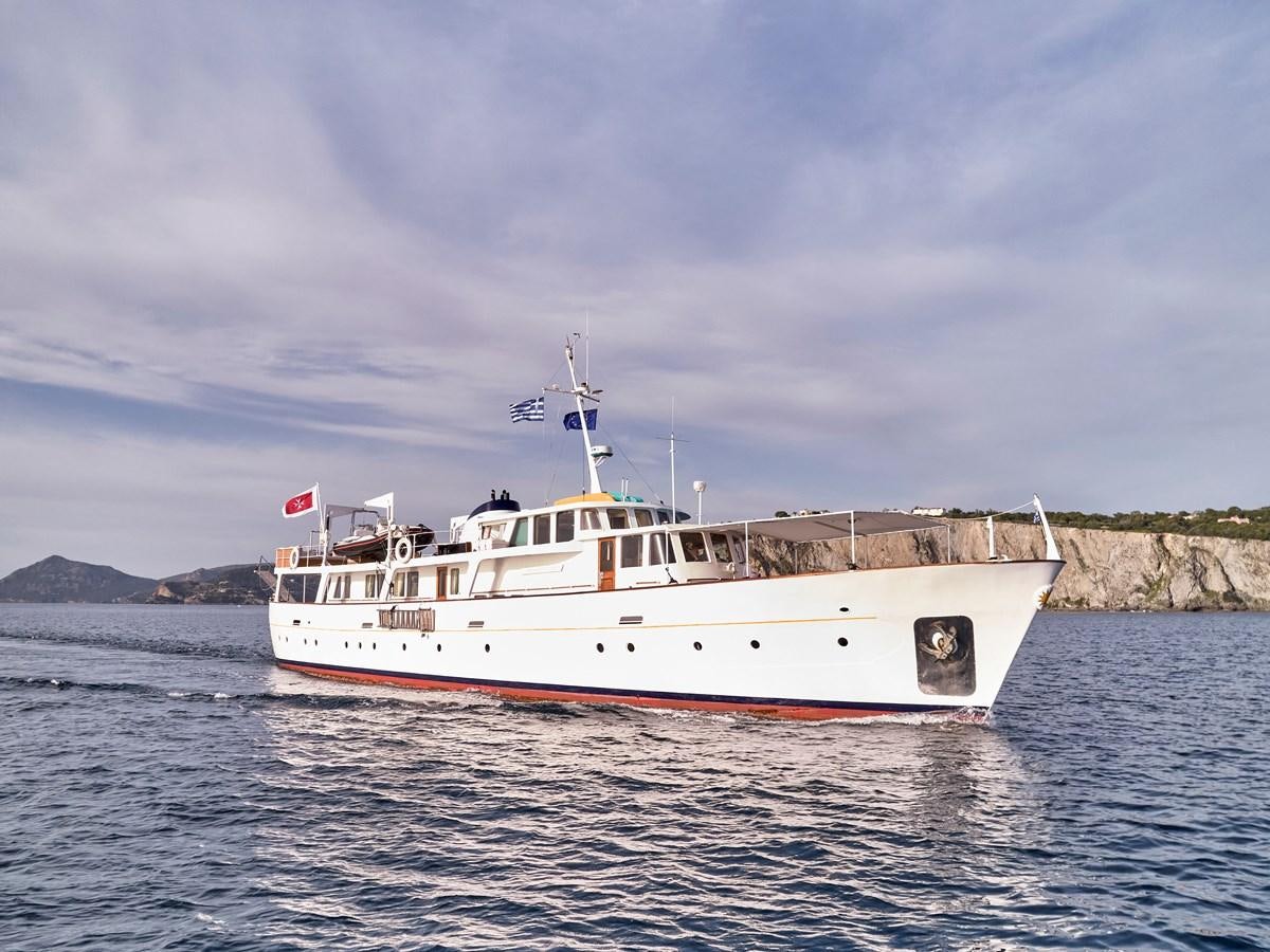 a boat on the water aboard MIDNIGHT SUN Yacht for Sale