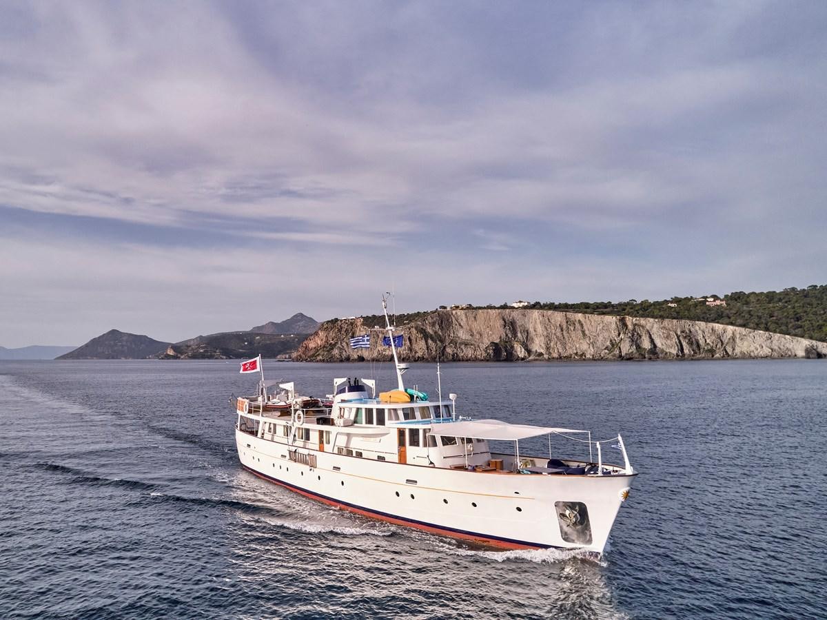 a boat on the water aboard MIDNIGHT SUN Yacht for Sale