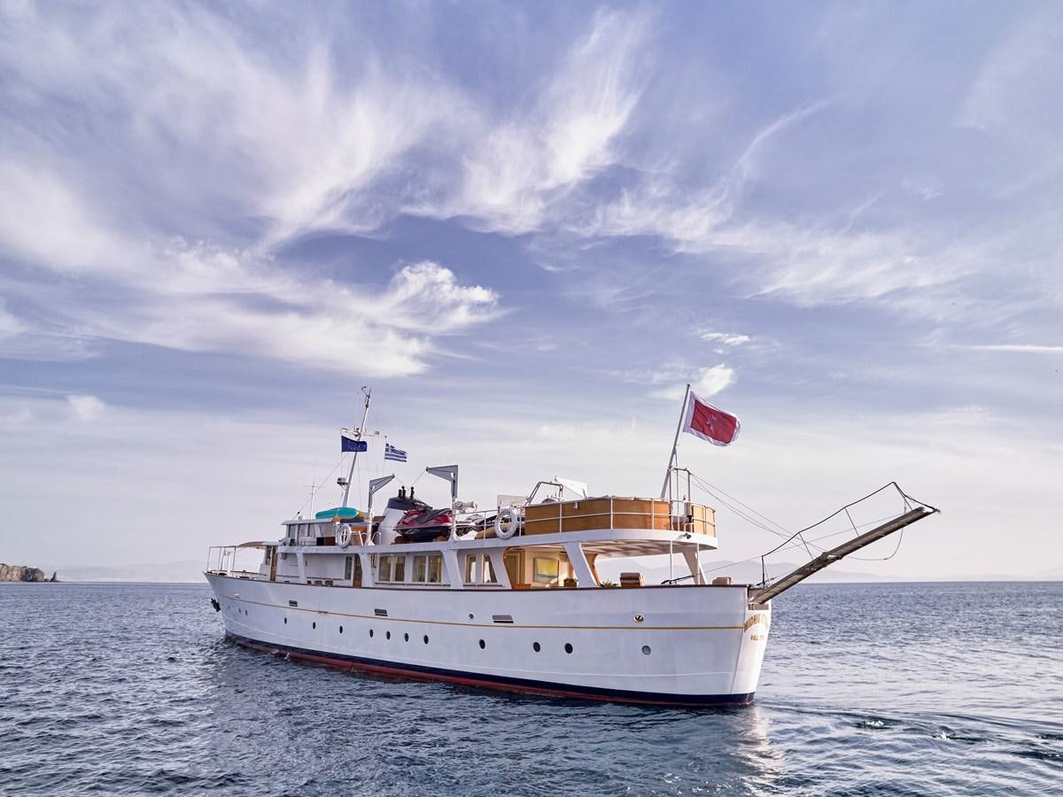 a boat on the water aboard MIDNIGHT SUN Yacht for Sale